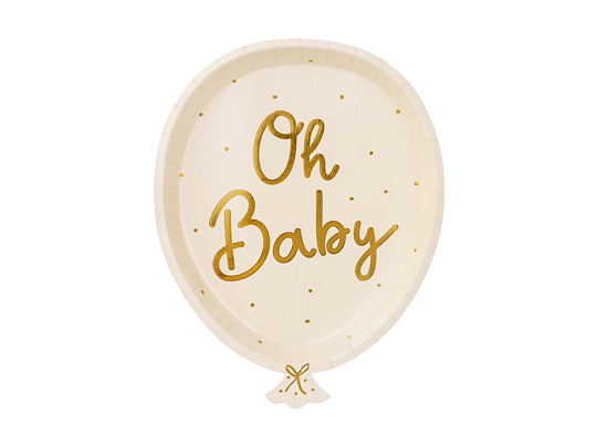 Plates Oh baby, mix, 17.5x22 cm (1 pkt / 6 pc.)