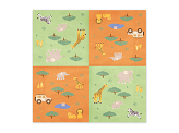 Napkins Safari, 33x33 cm, mix (1 pkt / 12 pc.)