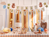 First Birthday Banner with Bears, 2.55 m