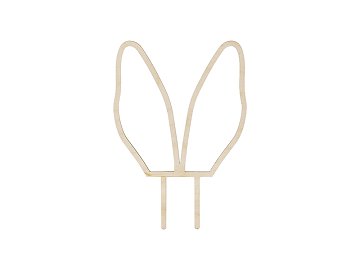 Wooden topper Bunny Ears, 20 cm