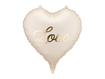 Foil balloon heart Love, 45 cm, mix