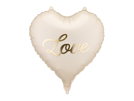Foil balloon heart Love, 45 cm, mix