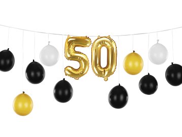 Balloon garland 3in1 - 50th birthday, mix, 260x32cm