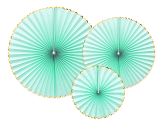 Decorative Rosettes Yummy, mint (1 pkt / 3 pc.)