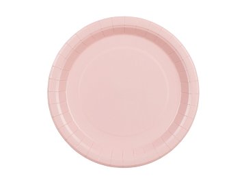 Paper Plates, light pink, 23 cm (1 pkt / 6 pc.)
