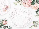 Plates Polka Dots, white, 18cm (1 pkt / 6 pc.)