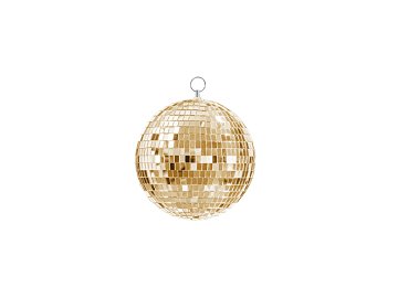 Disco mirror ball, champagne gold, 20 cm