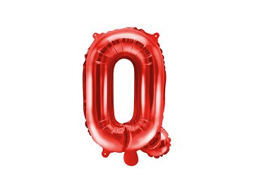 Foil Balloon Letter ''Q'', 35cm, red