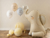 Foil balloon Elephant, 84x90 cm, beige