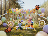 Foil balloons for Daisy garlands, diameter 65 cm, mix (1 pkt / 4 pc.)