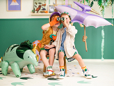 Foil balloon Triceratops, 101 x 60.5cm, green