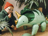 Foil balloon Triceratops, 101 x 60.5cm, green