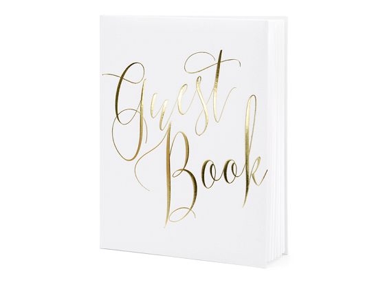 Guest Book, 20x24.5cm, white, 22 pages