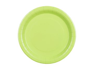 Paper Plates, light green, 23 cm (1 pkt / 6 pc.)