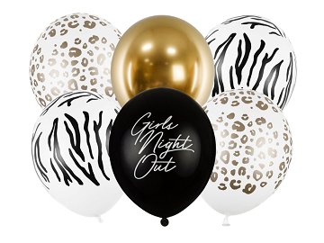 Balloons 30cm, Girls Night Out, mix (1 pkt / 6 pc.)