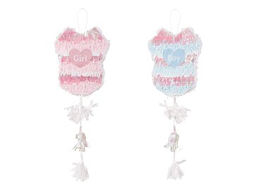 Foldable Pinata - Boy or Girl children's bodysuit, 30x35x8cm