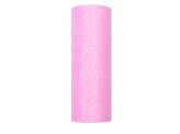 Tulle Glittery, light pink, 0.15 x 9m (1 pc. / 9 lm)