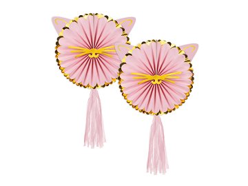 Decorative Rosettes Kitty, 26 cm, mix (1 pkt / 2 pc.)