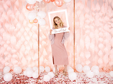 Slefie photo frame She said yes, rose gold, 50x59.5cm