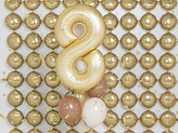 Foil Balloon Number '8', 86 cm, gold