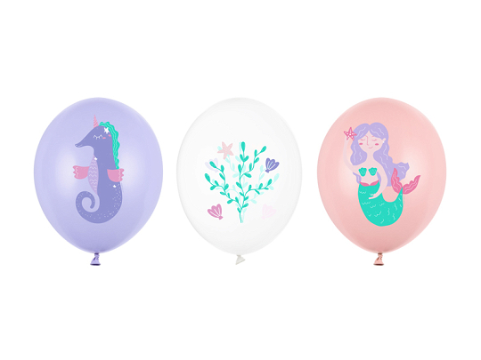 Balloons 30 cm, Sea World, mix (1 pkt / 50 pc.)