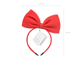 Headband Bow, red, 18x21cm