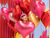 Foil balloon Heart, 75x64,5 cm, red