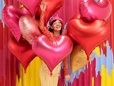 Foil balloon Heart, 75x64,5 cm, red