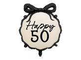 Foil Balloon Pill Happy ''50'', 47.5x45 cm, mix
