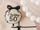 Foil Balloon Pill Happy ''50'', 47.5x45 cm, mix
