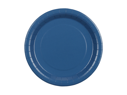 Paper Plates, dark blue, 23 cm