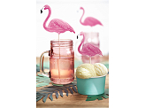 Toppers Aloha - Flamingos, 15-23.5cm (1 pkt / 6 pc.)