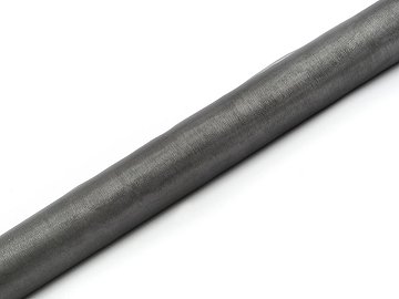 Organza Plain, grey, 0.36 x 9m (1 pc. / 9 lm)