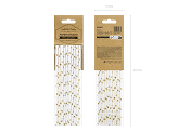 Paper Straws, gold, 19.5cm (1 pkt / 10 pc.)
