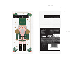Cutlery bag Nutcracker, 10x20 cm, mix (1 pkt / 6 pc.)