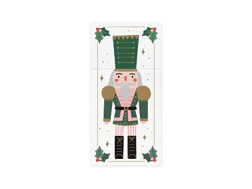 Cutlery bag Nutcracker, 10x20 cm, mix (1 pkt / 6 pc.)