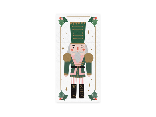 Cutlery bag Nutcracker, 10x20 cm, mix (1 pkt / 6 pc.)