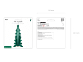 Standing foil balloon Christmas Tree XXL, 77x184 cm, green