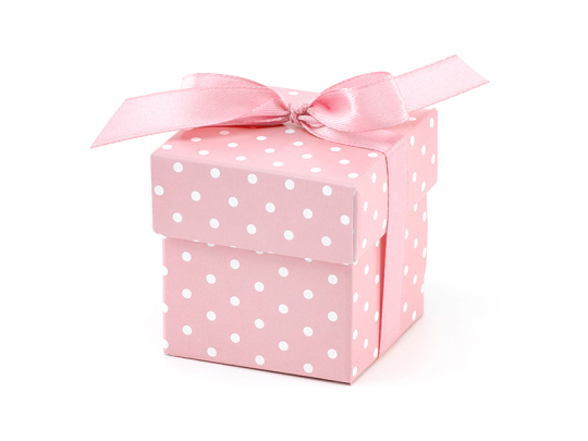 Boxes with dots, pink (1 pkt / 10 pc.)
