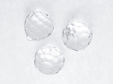 Pendants Spheres, colourless, 32 x 34mm (1 pkt / 5 pc.)
