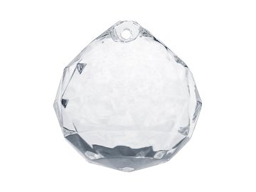 Pendants Spheres, colourless, 32 x 34mm (1 pkt / 5 pc.)