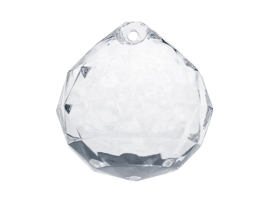 Pendants Spheres, colourless, 32 x 34mm (1 pkt / 5 pc.)