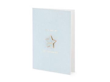 Card with enamel pin Dad, 10.5x14.8cm