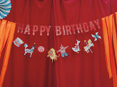 Happy Birthday Circus Banner, 275 cm, mix