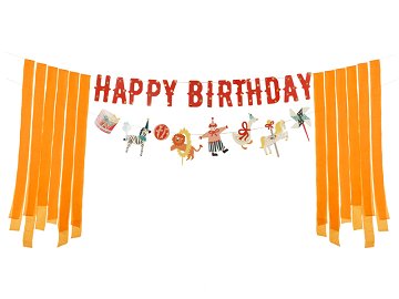 Happy Birthday Circus Banner, 275 cm, mix