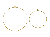 Metal hanging decorations Hoops, mix (1 pkt / 2 pc.)