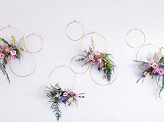 Metal hanging decorations Hoops, mix (1 pkt / 2 pc.)