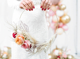 Metal hanging decorations Hoops, mix (1 pkt / 2 pc.)
