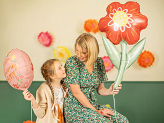 Foil balloon Flower, 53x96 cm, mix