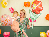 Foil balloon Flower, 53x96 cm, mix